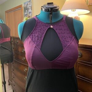 Savage x Fenty, 3X, TAGGED BY SAVAGE HIGH-NECK BRALETTE, late night purple